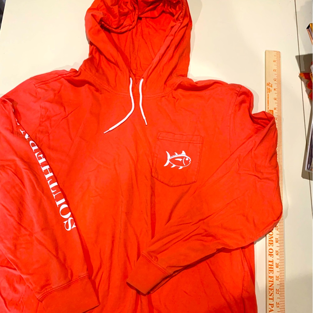 Southern Tide Hooded long sleeve fisherman Cotton TShirt preppy size XL